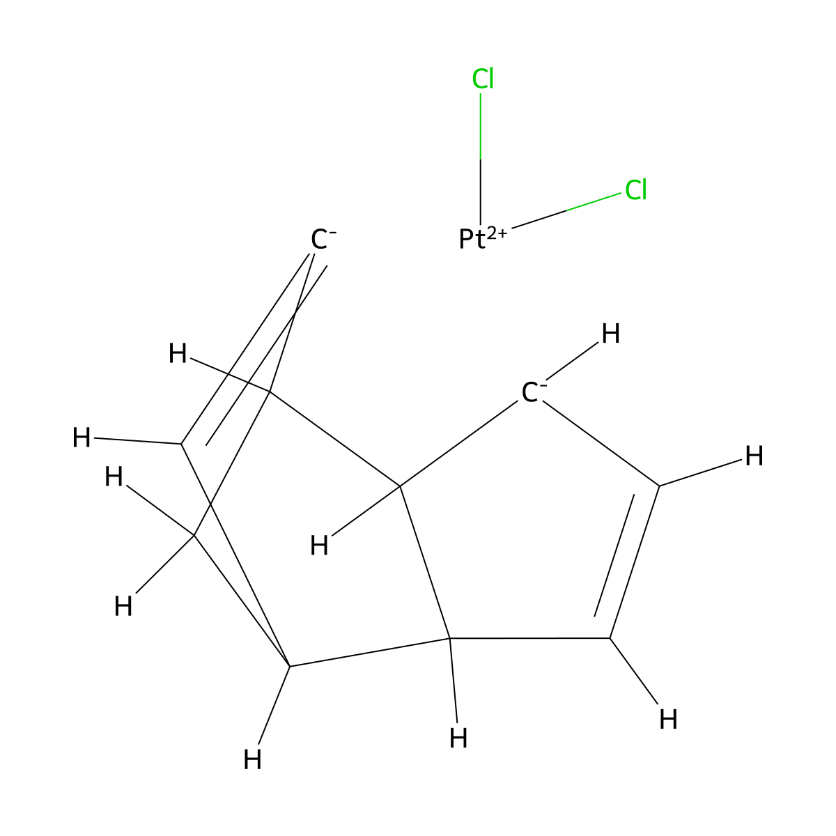 Dichlorodi(cyclopenta-1,3-dien-1-yl)platinate(II) molecular structure, CAS 12083-92-0