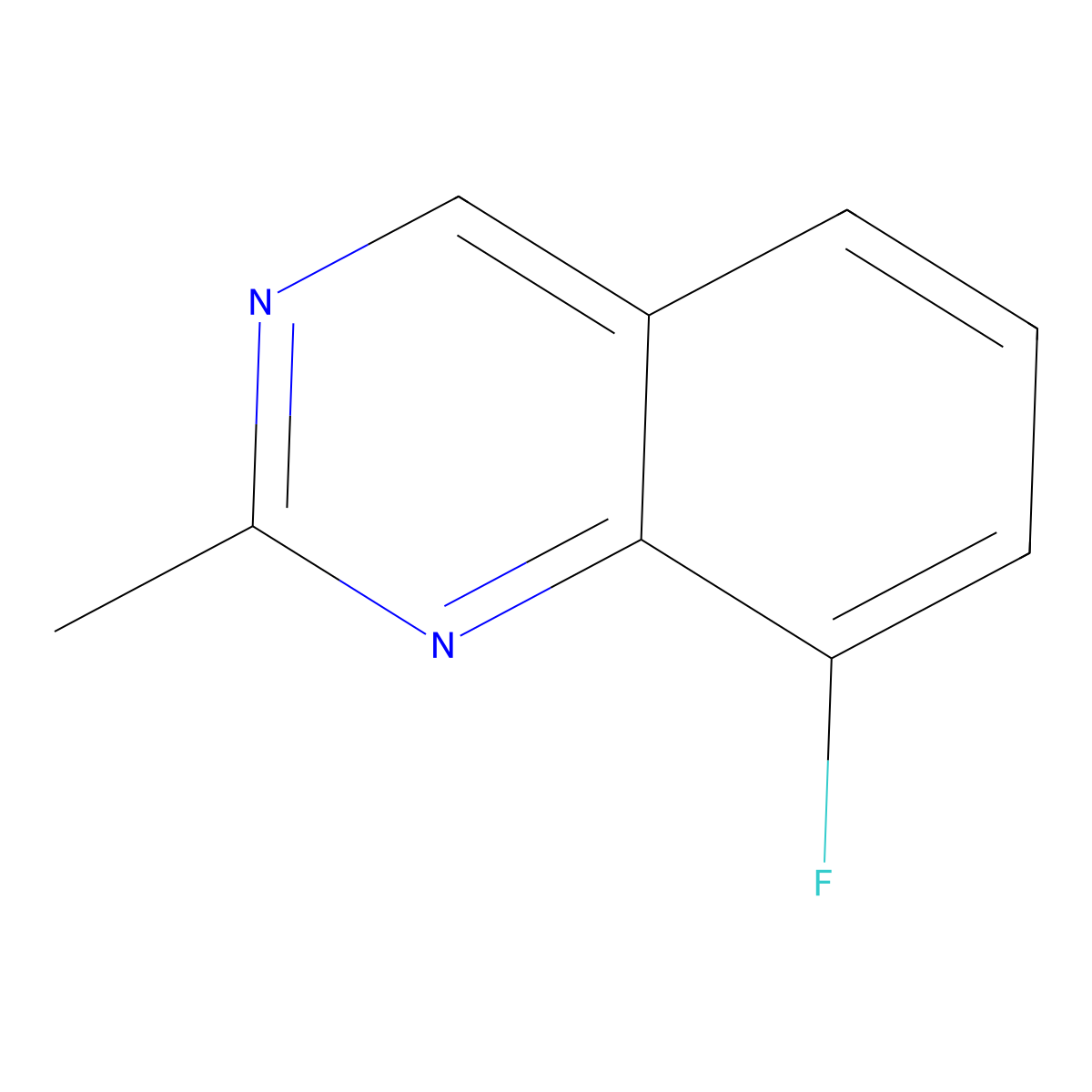 8-Fluoro-2-methylquinazoline molecular structure, CAS 1208312-41-7