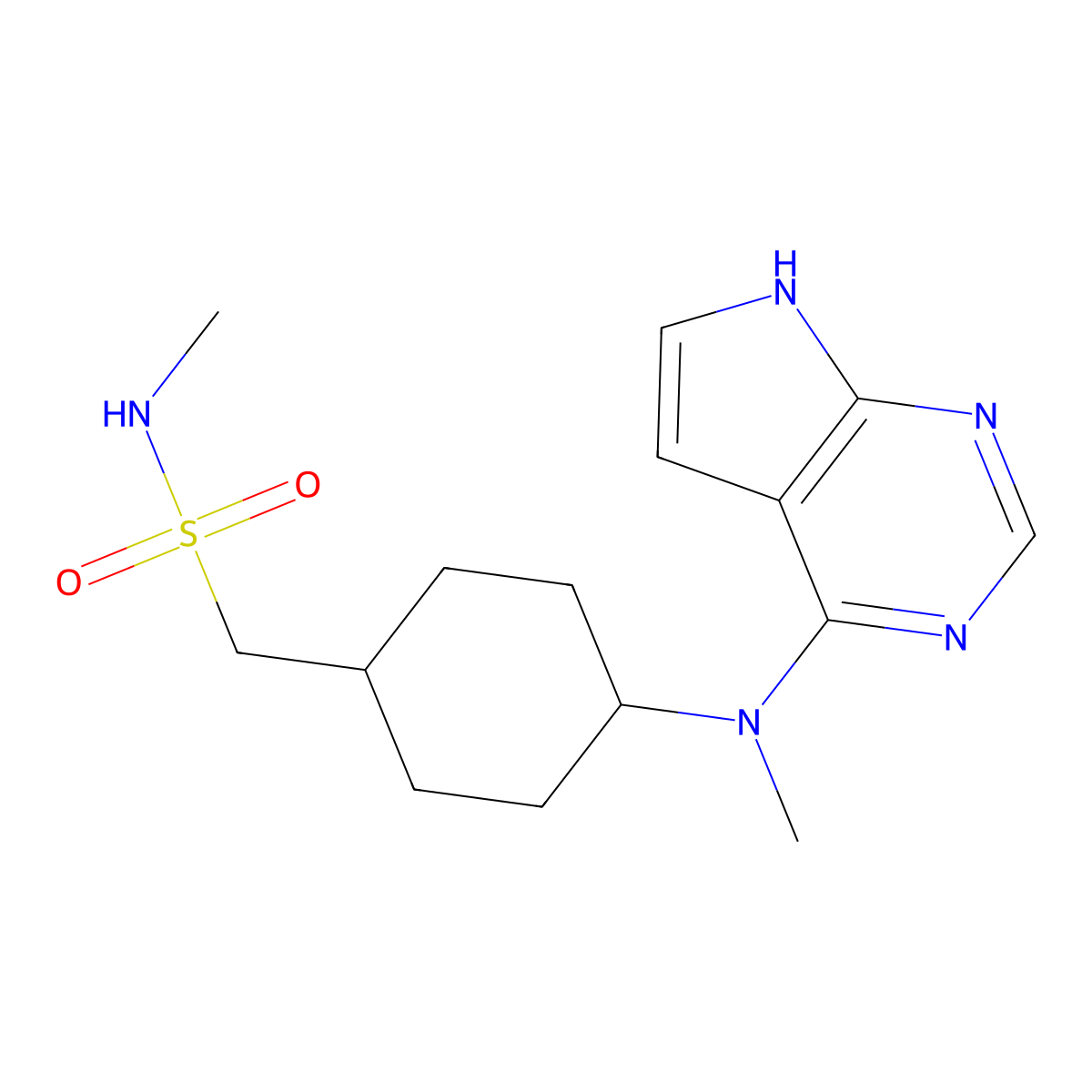 Oclacitinib molecular structure, CAS 1208319-26-9
