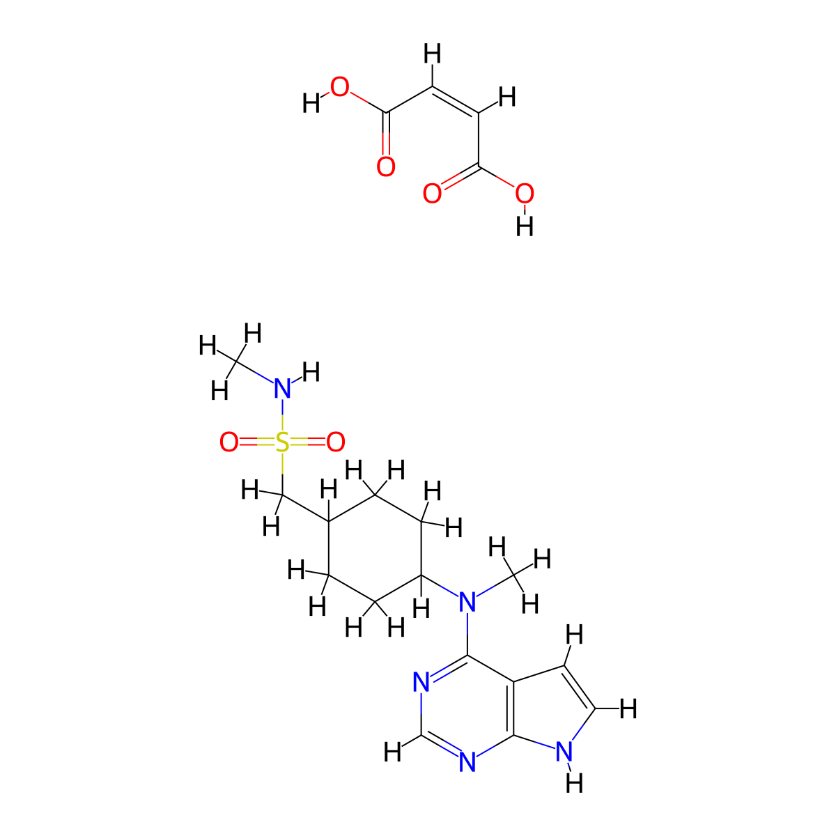 Oclacitinib Maleate molecular structure, CAS 1208319-27-0