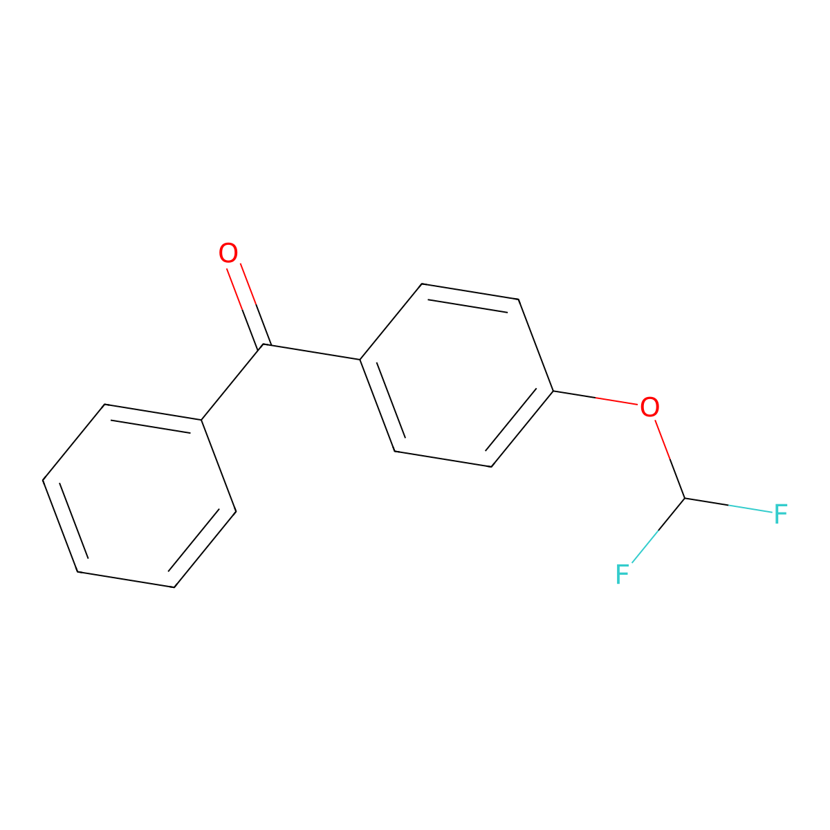 [4-(Difluoromethoxy)phenyl](phenyl)methanone molecular structure, CAS 120838-86-0