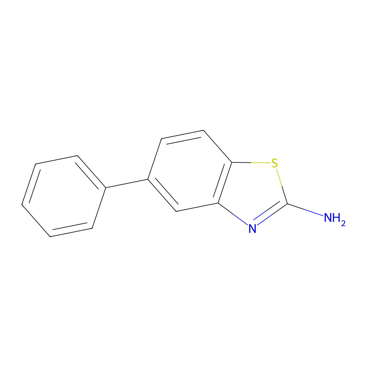 2-Benzothiazolamine, 5-phenyl- molecular structure, CAS 1208394-99-3