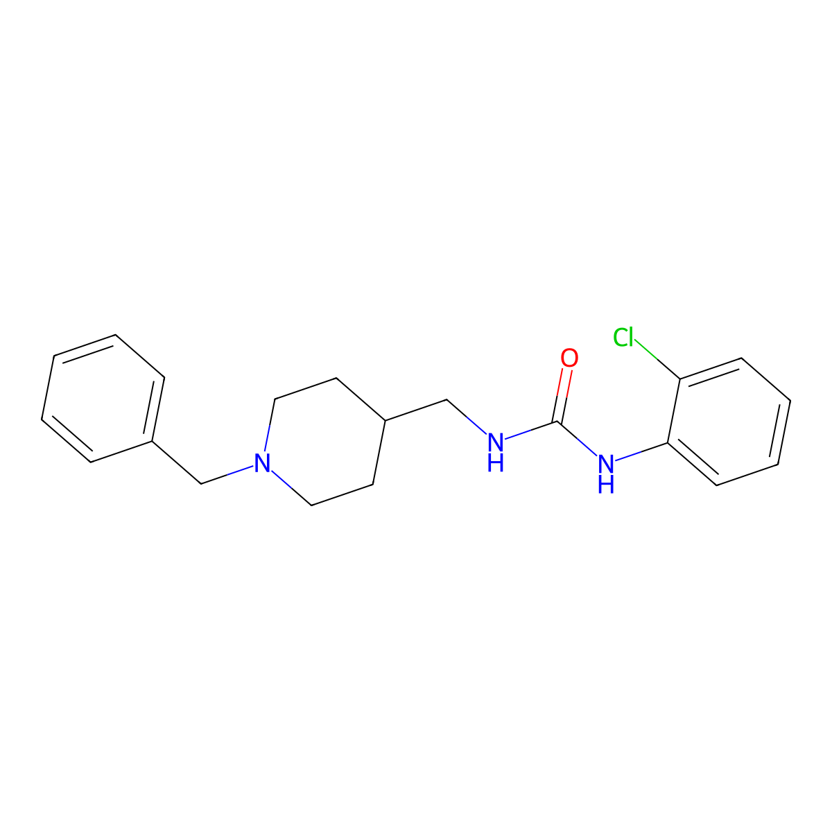 1-((1-Benzylpiperidin-4-yl)methyl)-3-(2-chlorophenyl)urea molecular structure, CAS 1208421-33-3