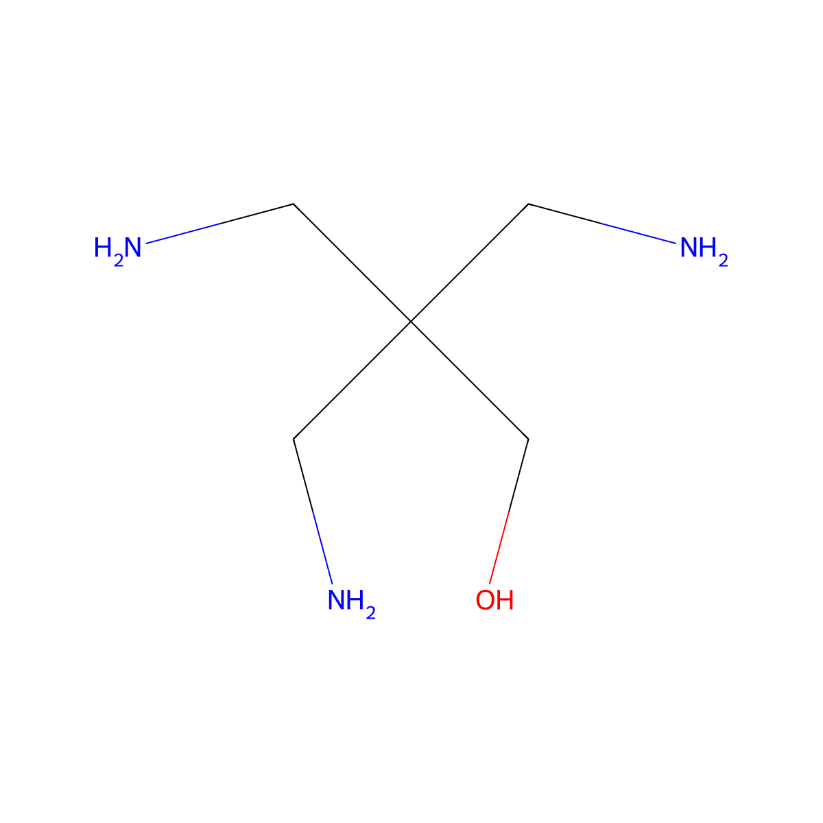 3-Amino-2,2-bis(aminomethyl)propan-1-ol molecular structure, CAS 120844-28-2