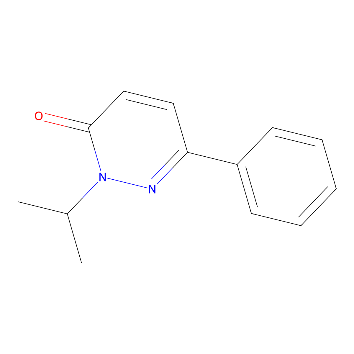 2-isopropyl-6-phenylpyridazin-3(2H)-one molecular structure, CAS 1208452-09-8