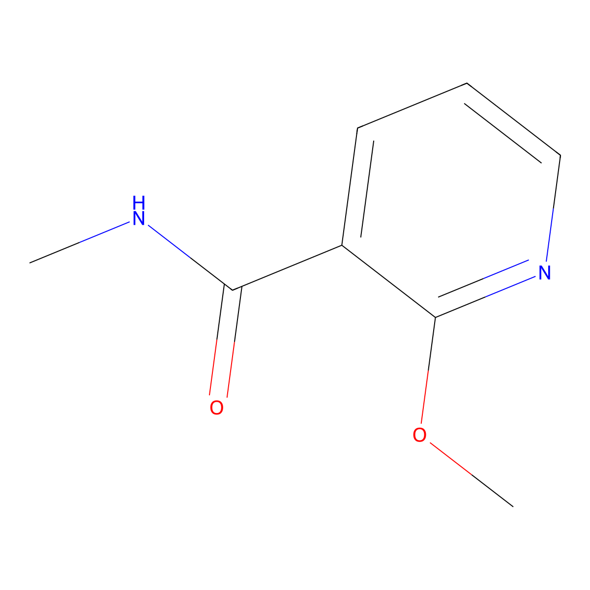 2-methoxy-N-methylpyridine-3-carboxamide molecular structure, CAS 1208461-39-5