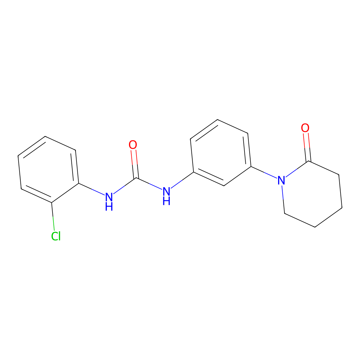 1-(2-Chlorophenyl)-3-[3-(2-oxopiperidin-1-yl)phenyl]urea molecular structure, CAS 1208467-44-0