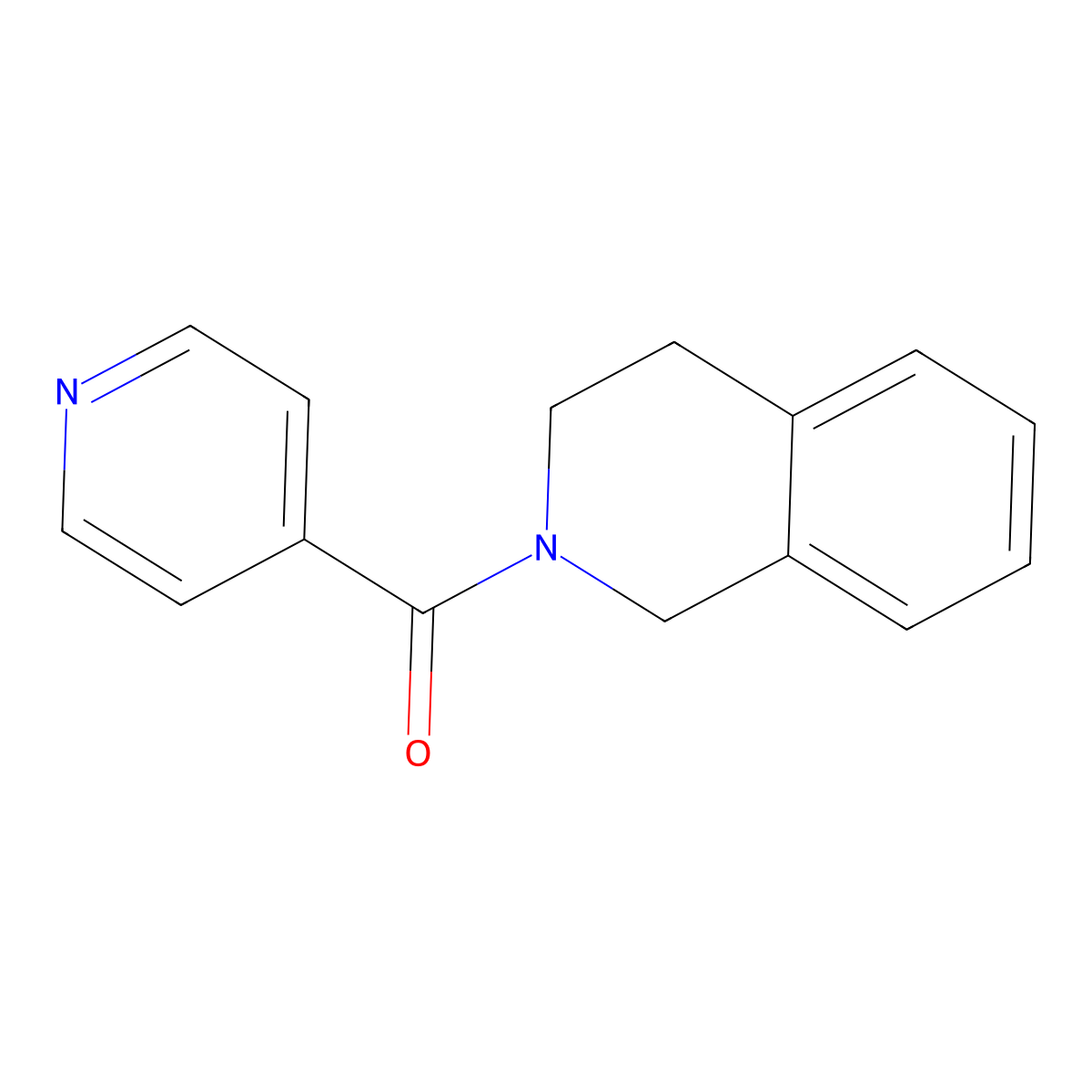 3,4-dihydro-1H-isoquinolin-2-yl(pyridin-4-yl)methanone molecular structure, CAS 120848-75-1