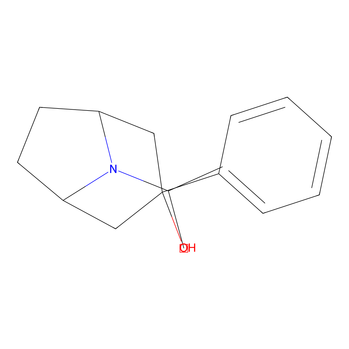 3-Phenyl-8-(propan-2-yl)-8-azabicyclo[3.2.1]octan-3-ol molecular structure, CAS 1208486-83-2