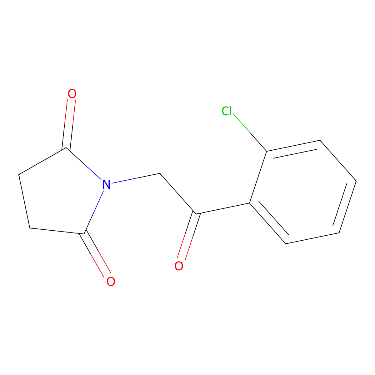 1-[2-(2-Chlorophenyl)-2-oxoethyl]pyrrolidine-2,5-dione molecular structure, CAS 1208525-34-1