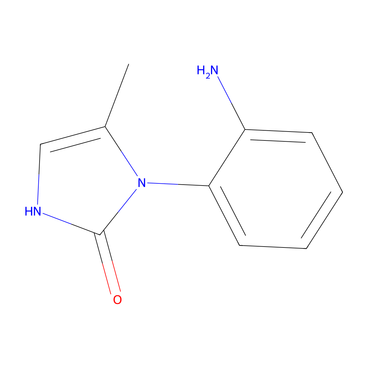 1-(2-aminophenyl)-5-methyl-2,3-dihydro-1H-imidazol-2-one molecular structure, CAS 1208528-11-3