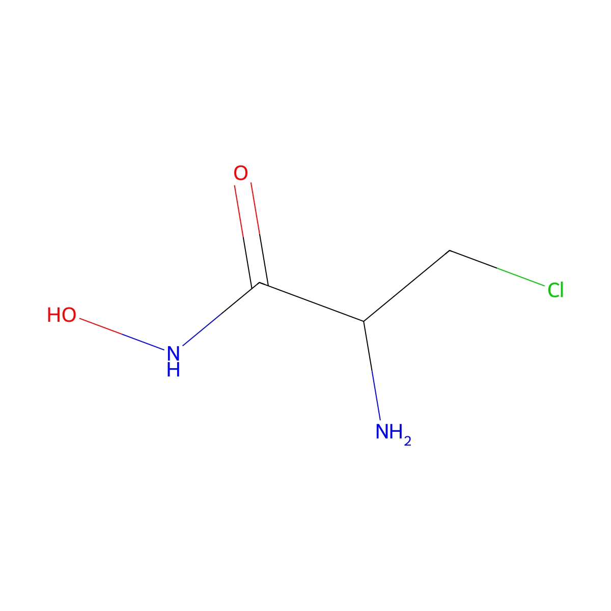 2-amino-3-chloro-N-hydroxypropanamide molecular structure, CAS 120854-55-9