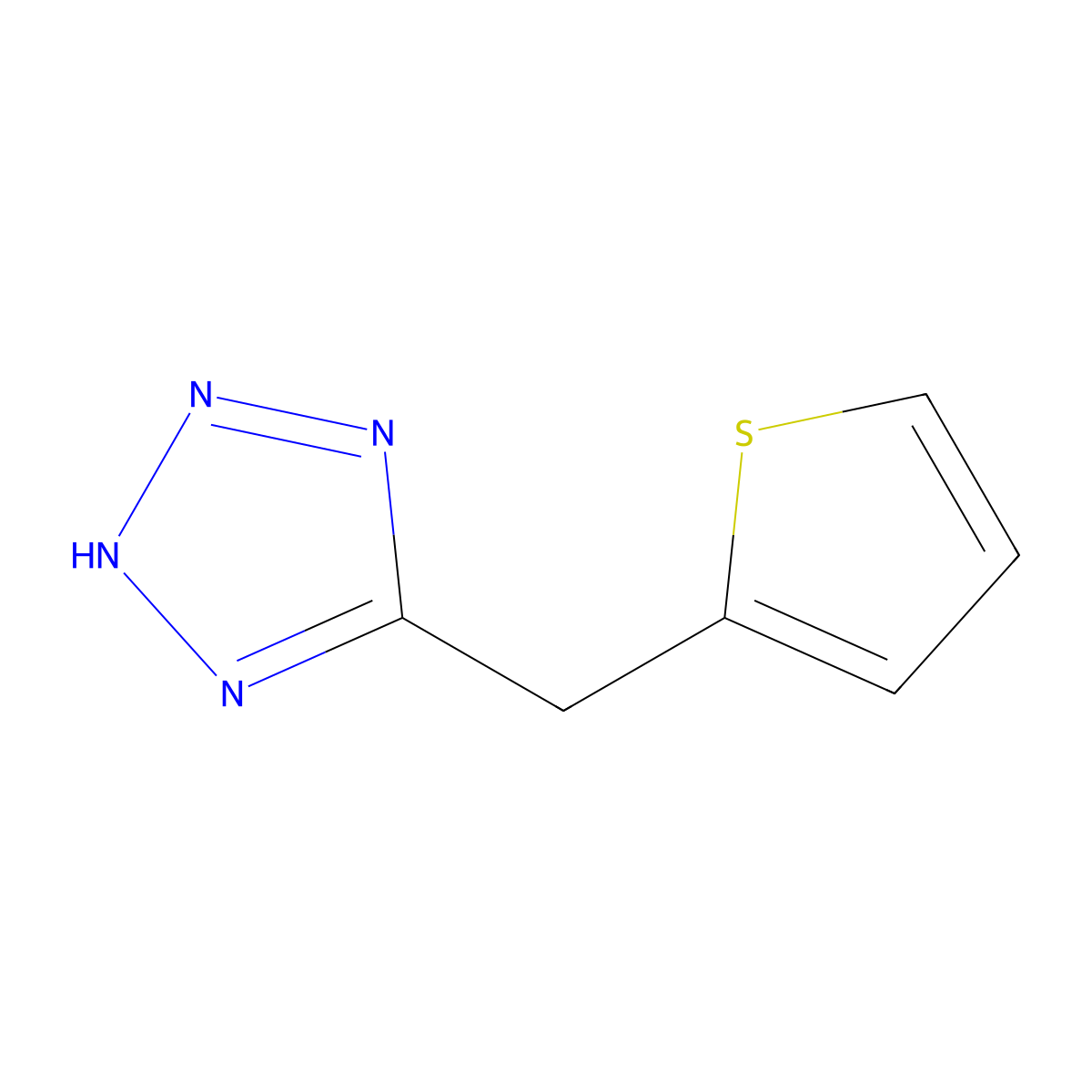 5-Thiophen-2-ylmethyl-2H-tetrazole molecular structure, CAS 120855-12-1