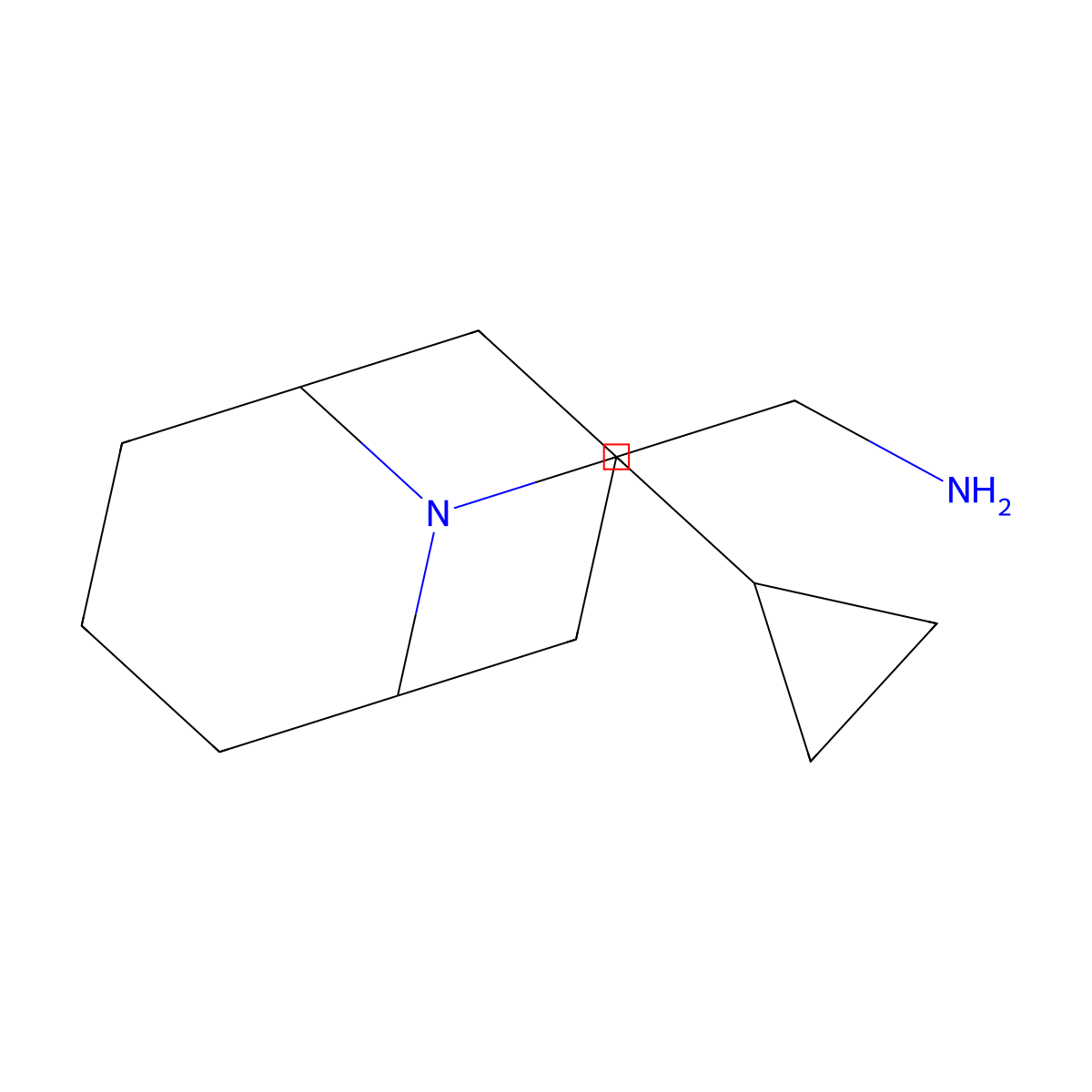 [9-(Cyclopropylmethyl)-9-azabicyclo[3.3.1]nonan-3-yl]methanamine molecular structure, CAS 1208624-56-9