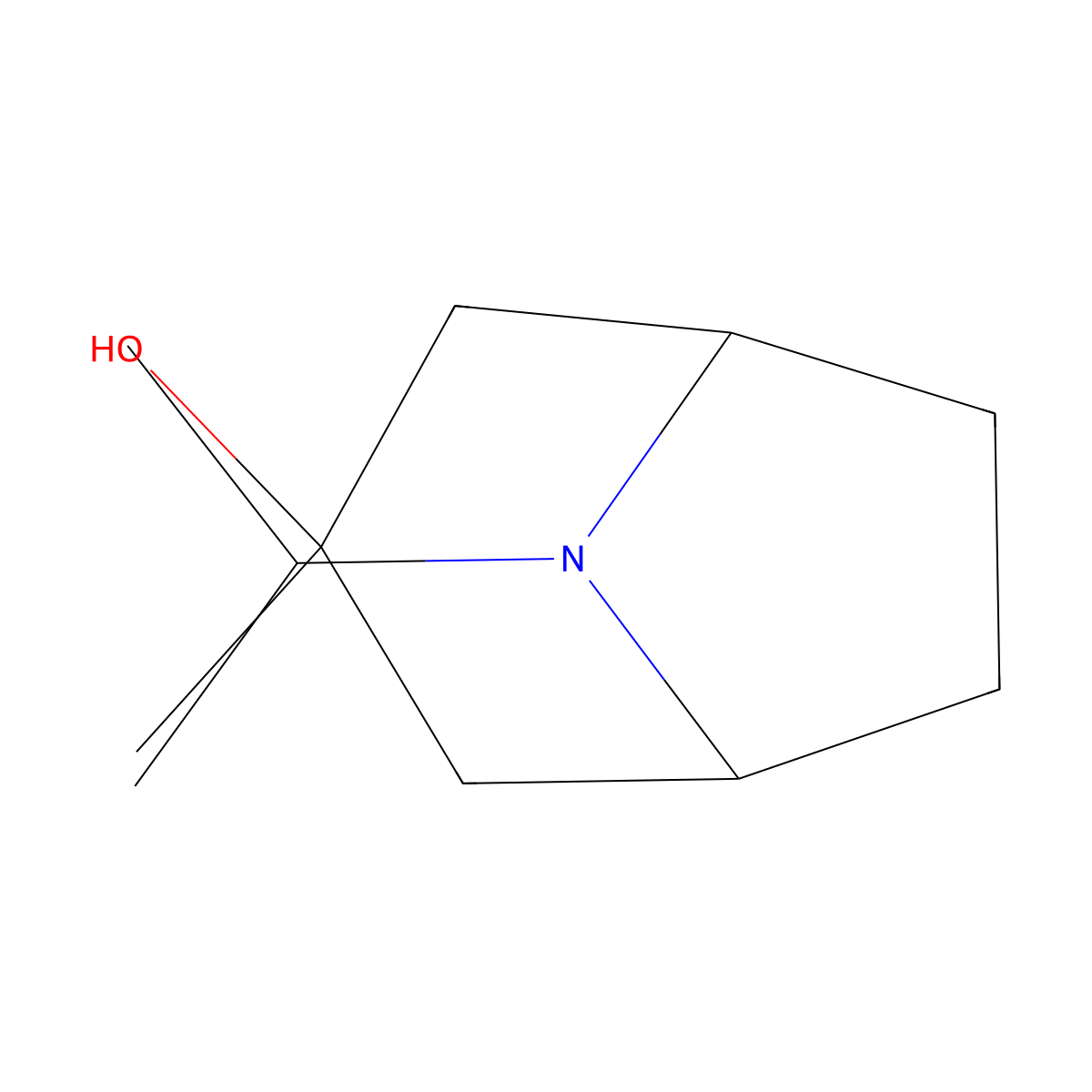 3-Methyl-8-(propan-2-yl)-8-azabicyclo[3.2.1]octan-3-ol molecular structure, CAS 1208660-26-7