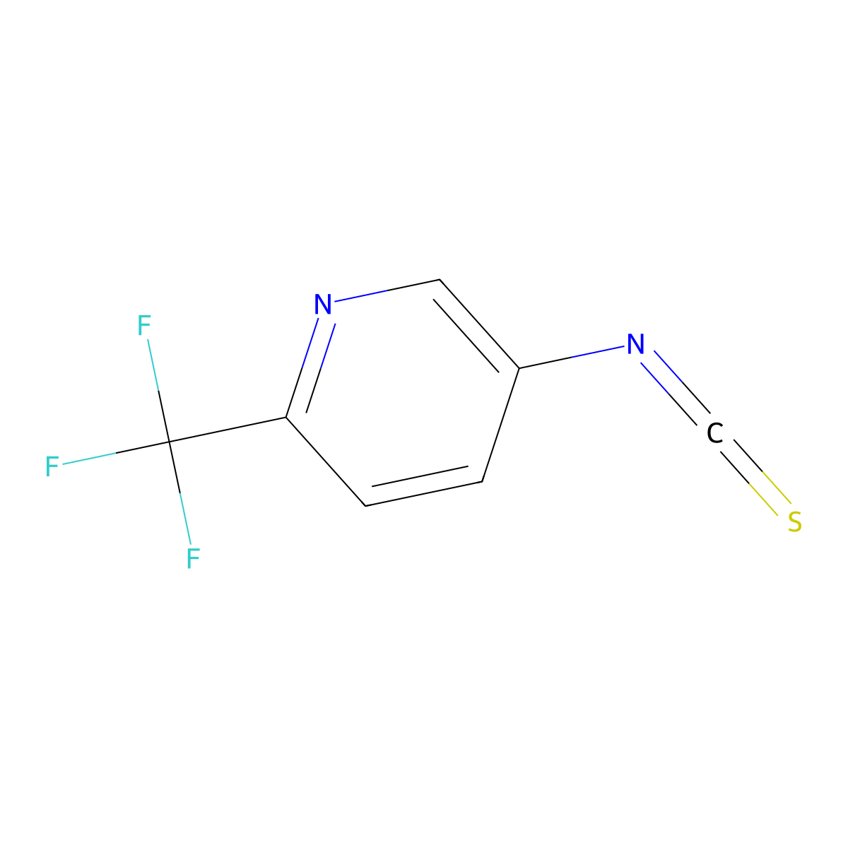 5-Isothiocyanato-2-(trifluoromethyl)pyridine molecular structure, CAS 1208672-46-1