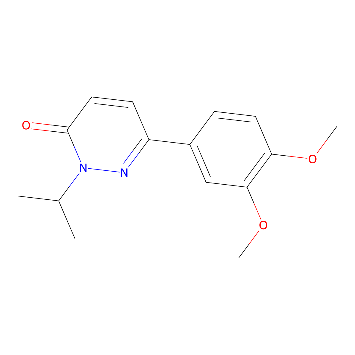 6-(3,4-dimethoxyphenyl)-2-isopropylpyridazin-3(2H)-one molecular structure, CAS 1208673-02-2