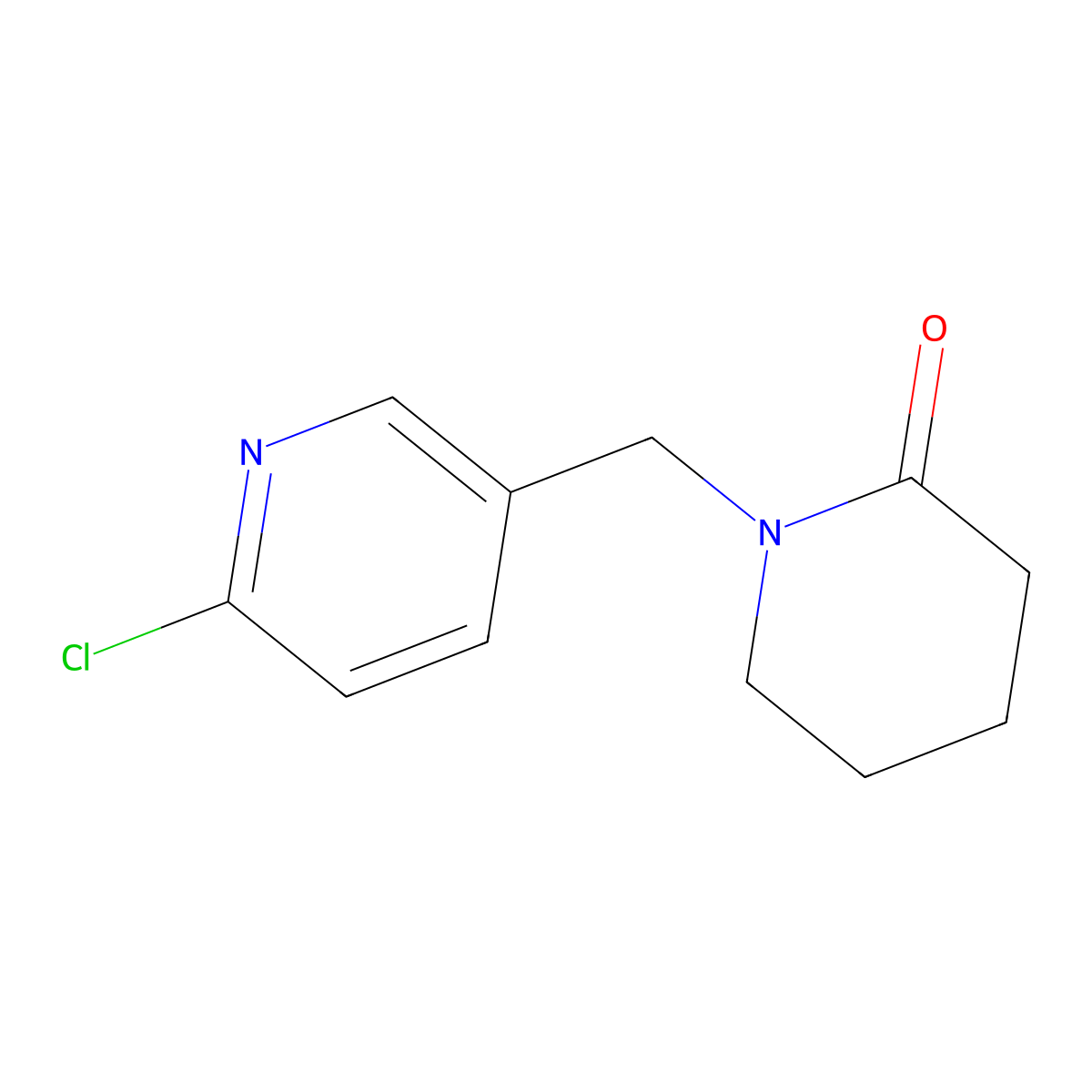 1-[(6-Chloropyridin-3-yl)methyl]piperidin-2-one molecular structure, CAS 120868-72-6