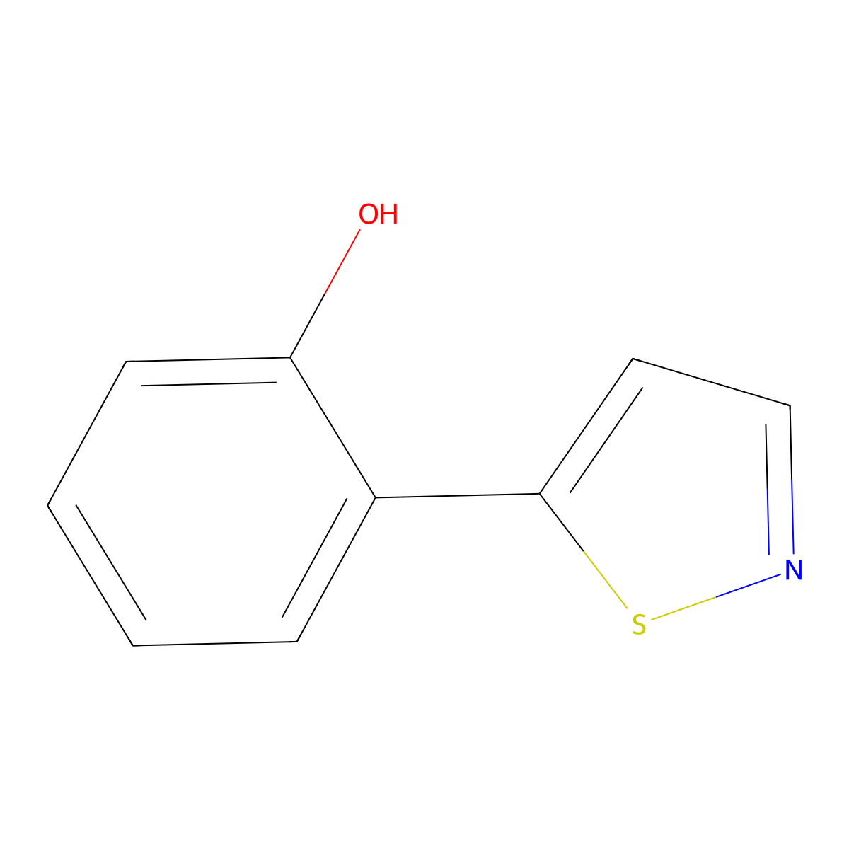 2-(5-Isothiazolyl)phenol molecular structure, CAS 120869-47-8