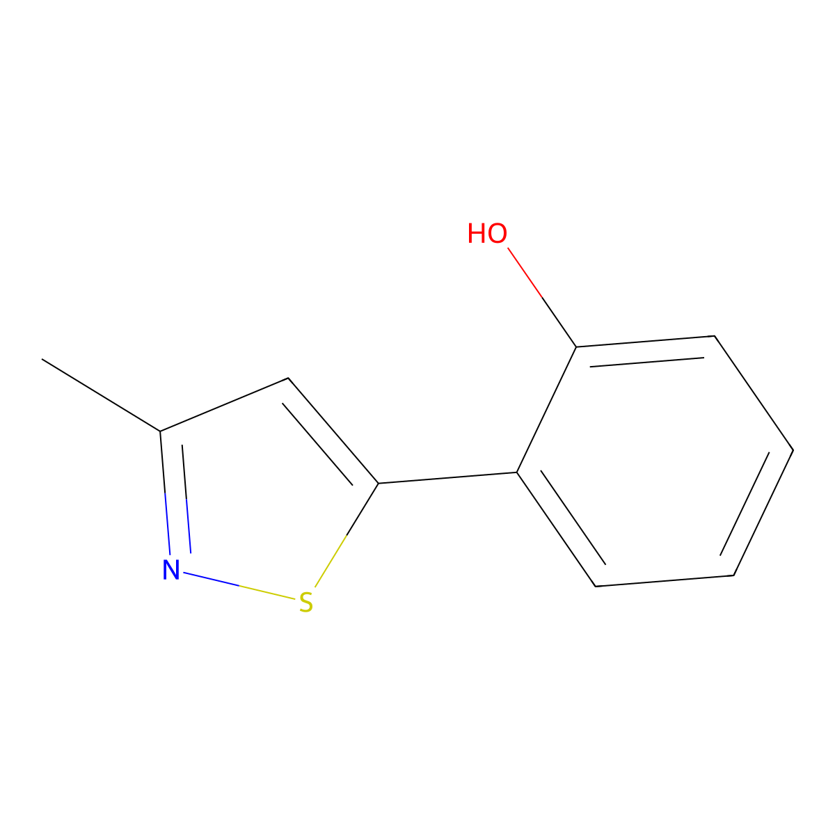 2-(3-Methyl-5-isothiazolyl)phenol molecular structure, CAS 120869-49-0
