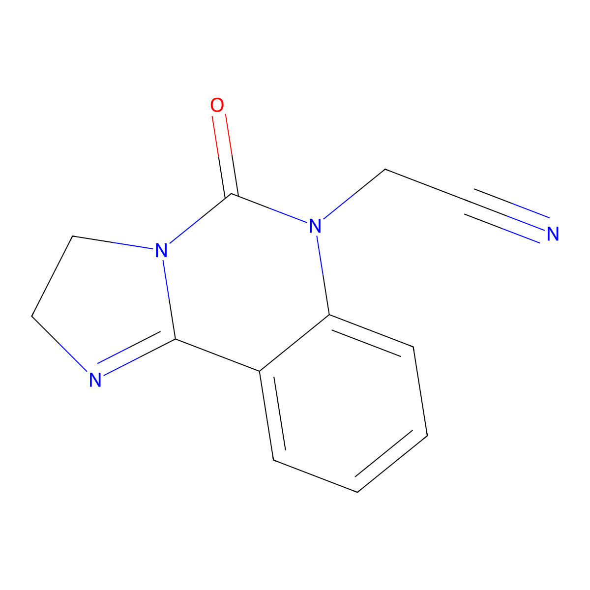 2-(5-Oxo-2H,3H-imidazo[1,2-c]quinazolin-6-yl)acetonitrile molecular structure, CAS 1208697-77-1
