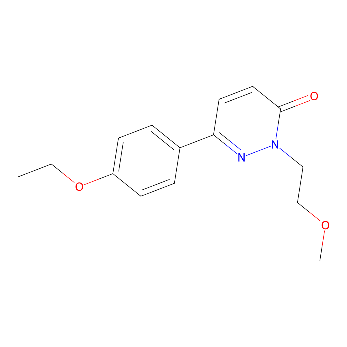 6-(4-ethoxyphenyl)-2-(2-methoxyethyl)pyridazin-3(2H)-one molecular structure, CAS 1208701-73-8
