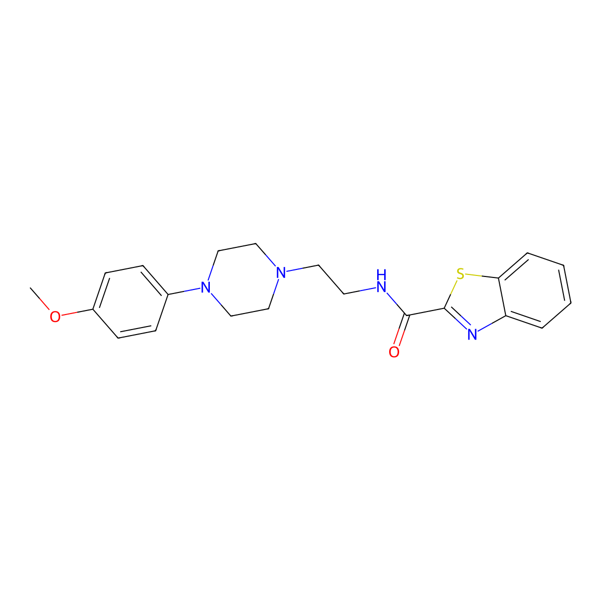 N-(2-(4-(4-methoxyphenyl)piperazin-1-yl)ethyl)benzo[d]thiazole-2-carboxamide molecular structure, CAS 1208701-79-4