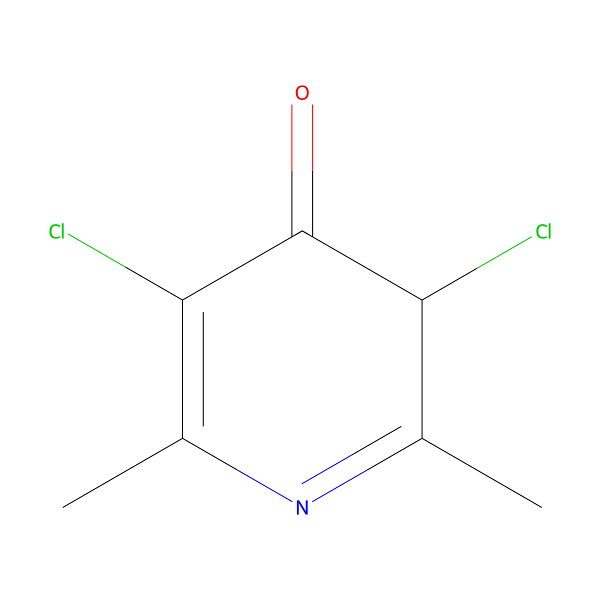 3,5-Dichloro-2,6-dimethylpyridin-4(3H)-one molecular structure, CAS 1208729-33-2