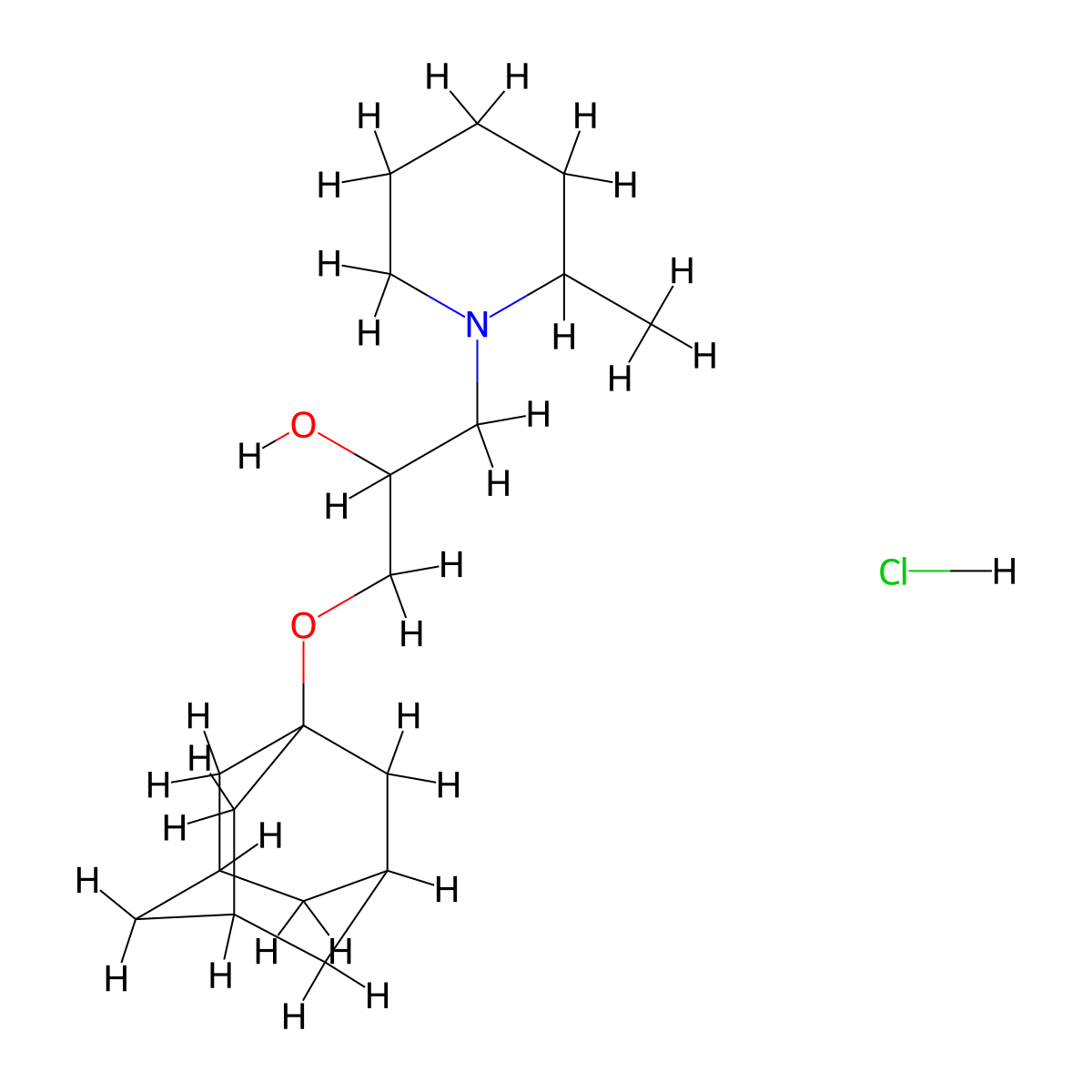 1-(Adamantan-1-yloxy)-3-(2-methylpiperidin-1-YL)propan-2-OL hydrochloride molecular structure, CAS 1208766-93-1