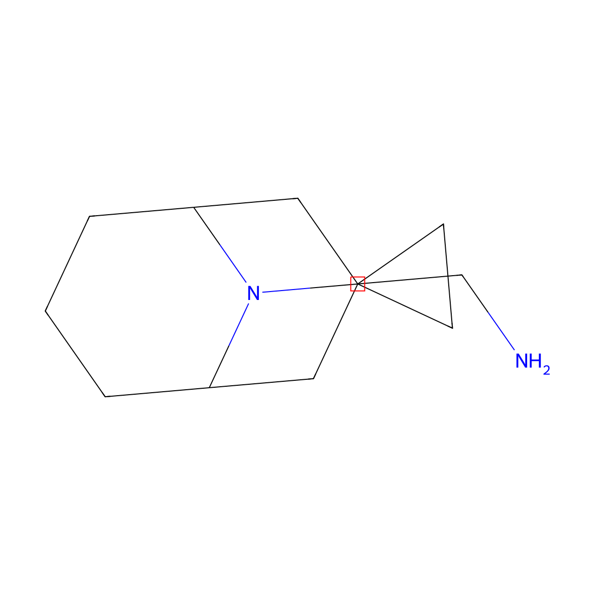 {9-Cyclopropyl-9-azabicyclo[3.3.1]nonan-3-yl}methanamine molecular structure, CAS 1208831-66-6