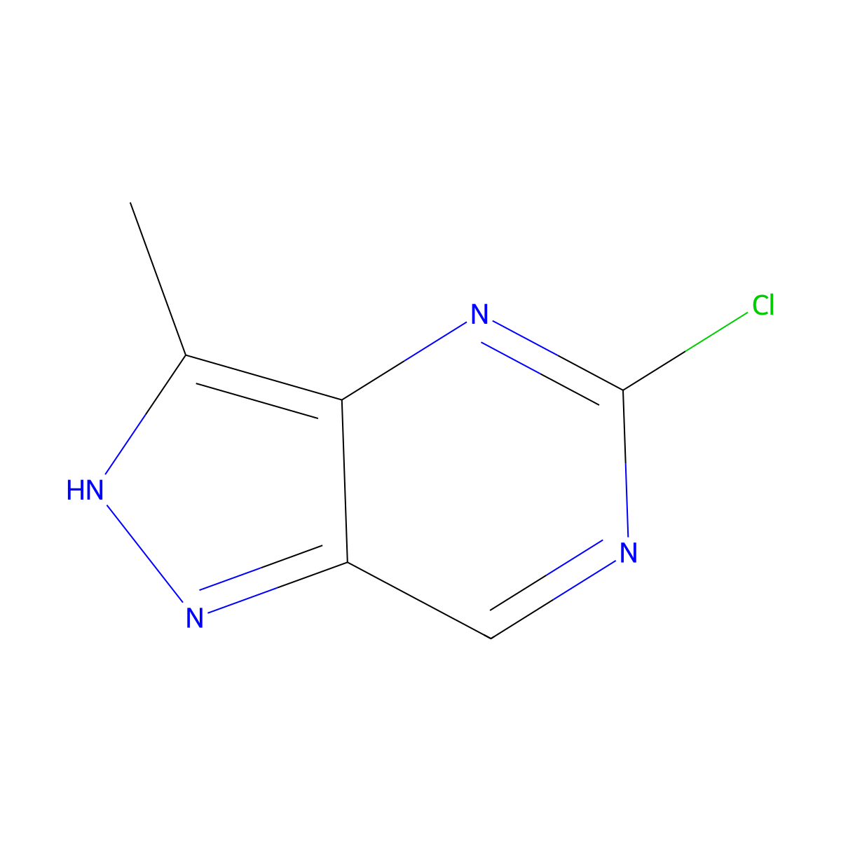 5-Chloro-3-methyl-1H-pyrazolo[4,3-d]pyrimidine molecular structure, CAS 1208863-75-5
