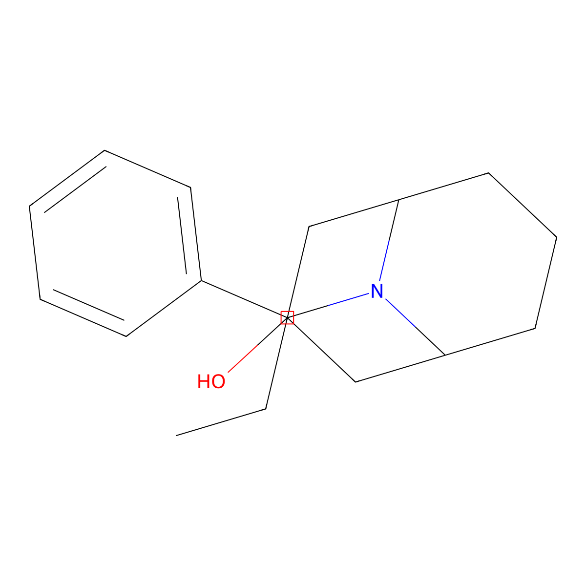 3-Phenyl-9-propyl-9-azabicyclo[3.3.1]nonan-3-ol molecular structure, CAS 1208908-90-0