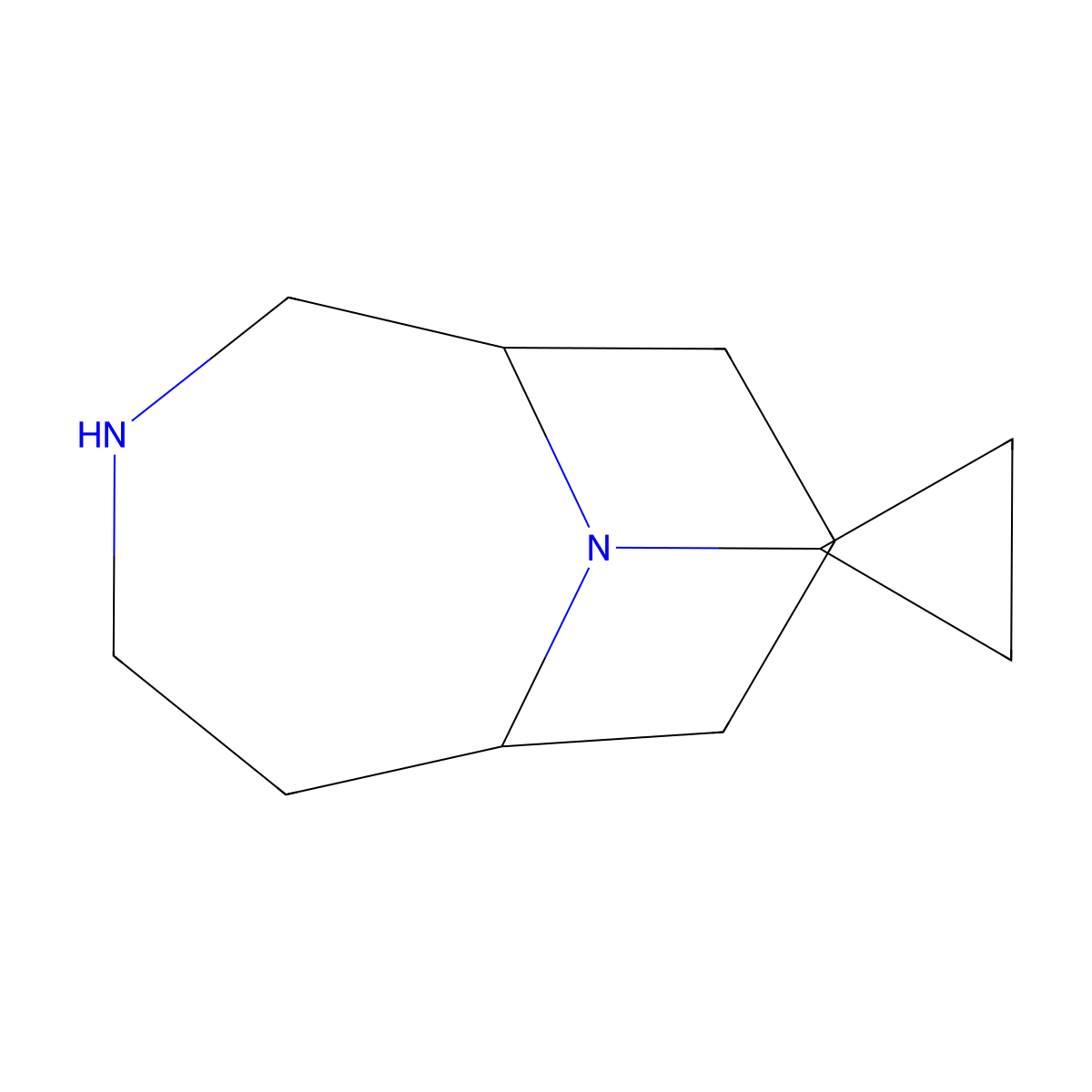 10-Cyclopropyl-3,10-diazabicyclo[4.3.1]decane molecular structure, CAS 1208921-74-7