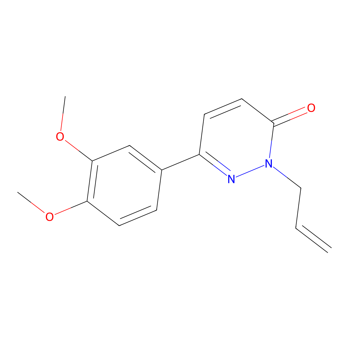 6-(3,4-Dimethoxyphenyl)-2-(prop-2-en-1-yl)-2,3-dihydropyridazin-3-one molecular structure, CAS 1208924-51-9