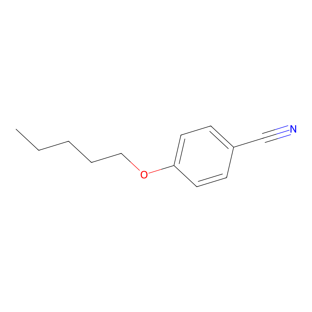4-(Pentyloxy)benzonitrile molecular structure, CAS 120893-63-2