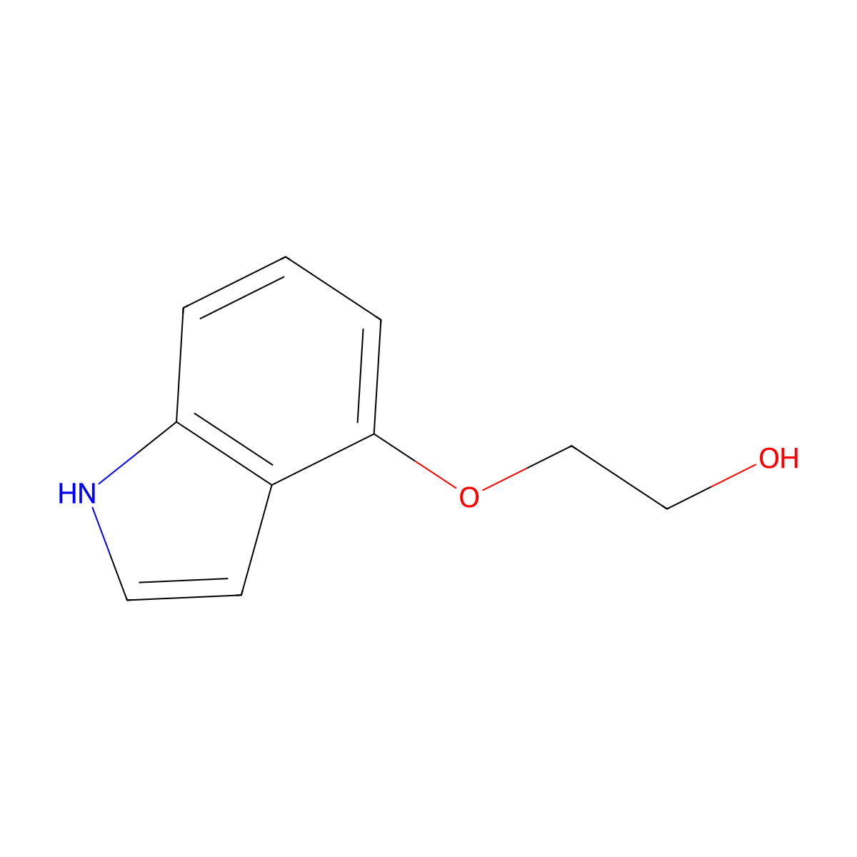 2-((1H-Indol-4-yl)oxy)ethanol molecular structure, CAS 1208935-09-4