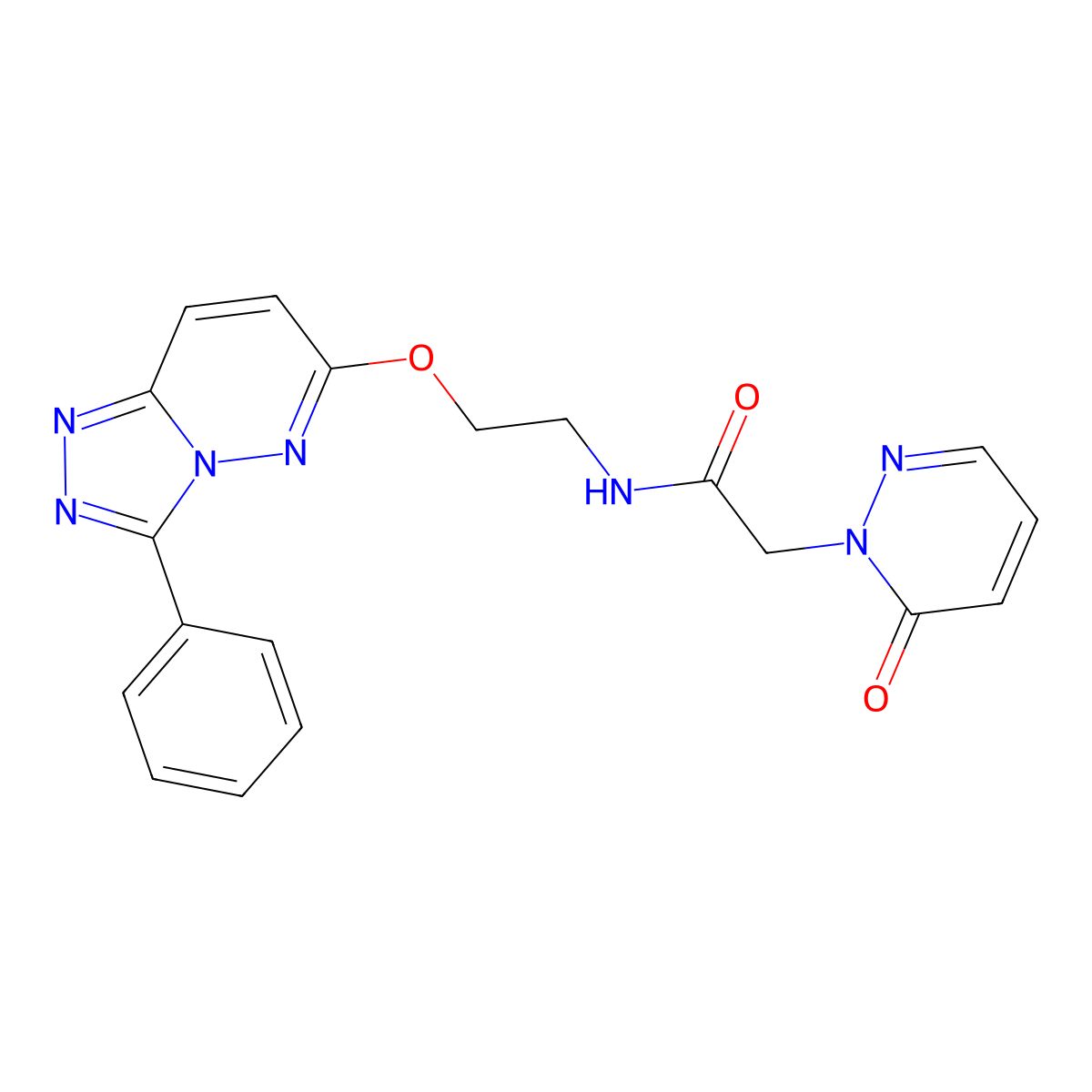 2-(6-oxopyridazin-1(6H)-yl)-N-(2-((3-phenyl-[1,2,4]triazolo[4,3-b]pyridazin-6-yl)oxy)ethyl)acetamide molecular structure, CAS 1208935-68-5