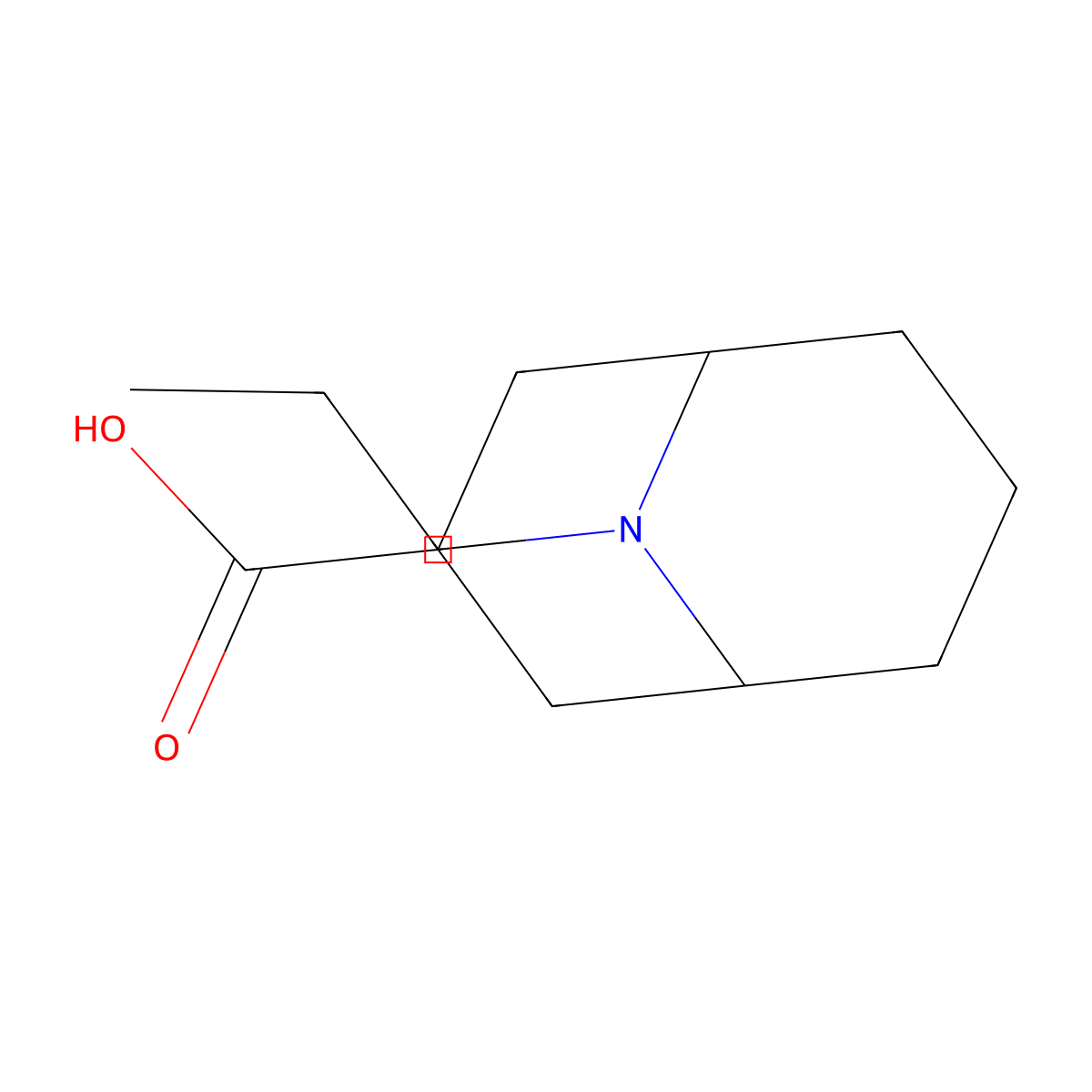 9-Propyl-9-azabicyclo[3.3.1]nonane-3-carboxylic acid molecular structure, CAS 1208959-51-6
