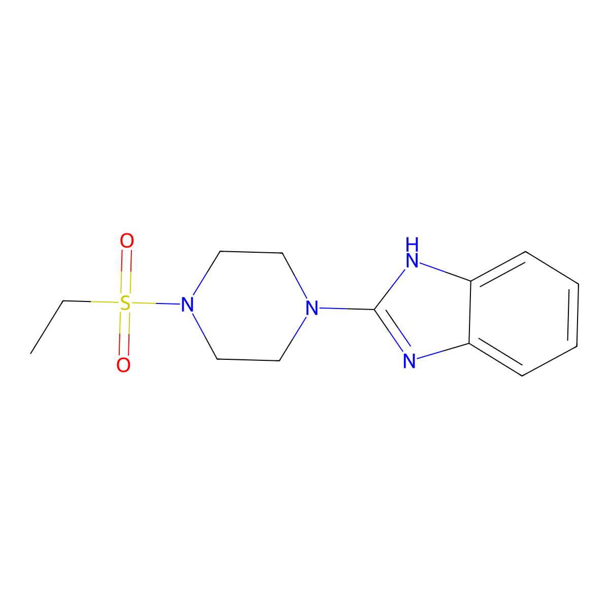 2-(4-(ethylsulfonyl)piperazin-1-yl)-1H-benzo[d]imidazole molecular structure, CAS 1208959-59-4