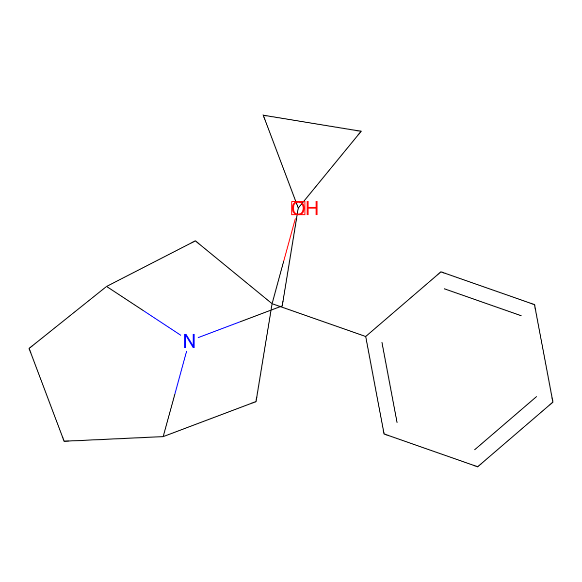 8-(Cyclopropylmethyl)-3-phenyl-8-azabicyclo[3.2.1]octan-3-ol molecular structure, CAS 1208973-79-8