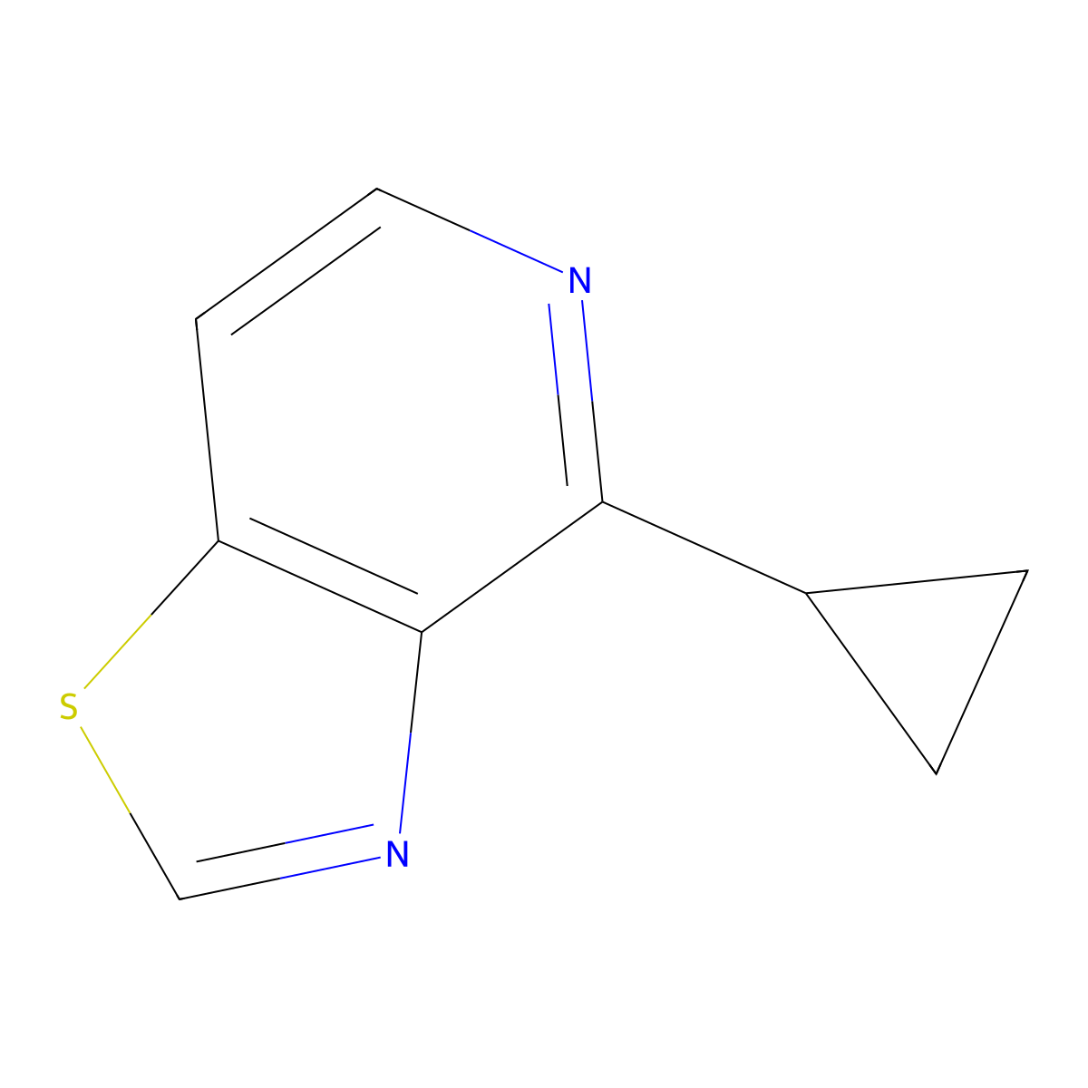 4-Cyclopropylthiazolo[4,5-C]pyridine molecular structure, CAS 1208989-20-1