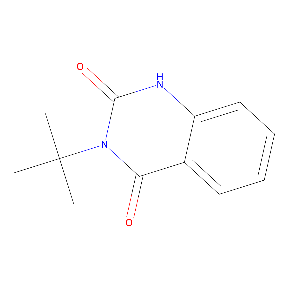 3-tert-butyl-1H-quinazoline-2,4-dione molecular structure, CAS 1209-77-4