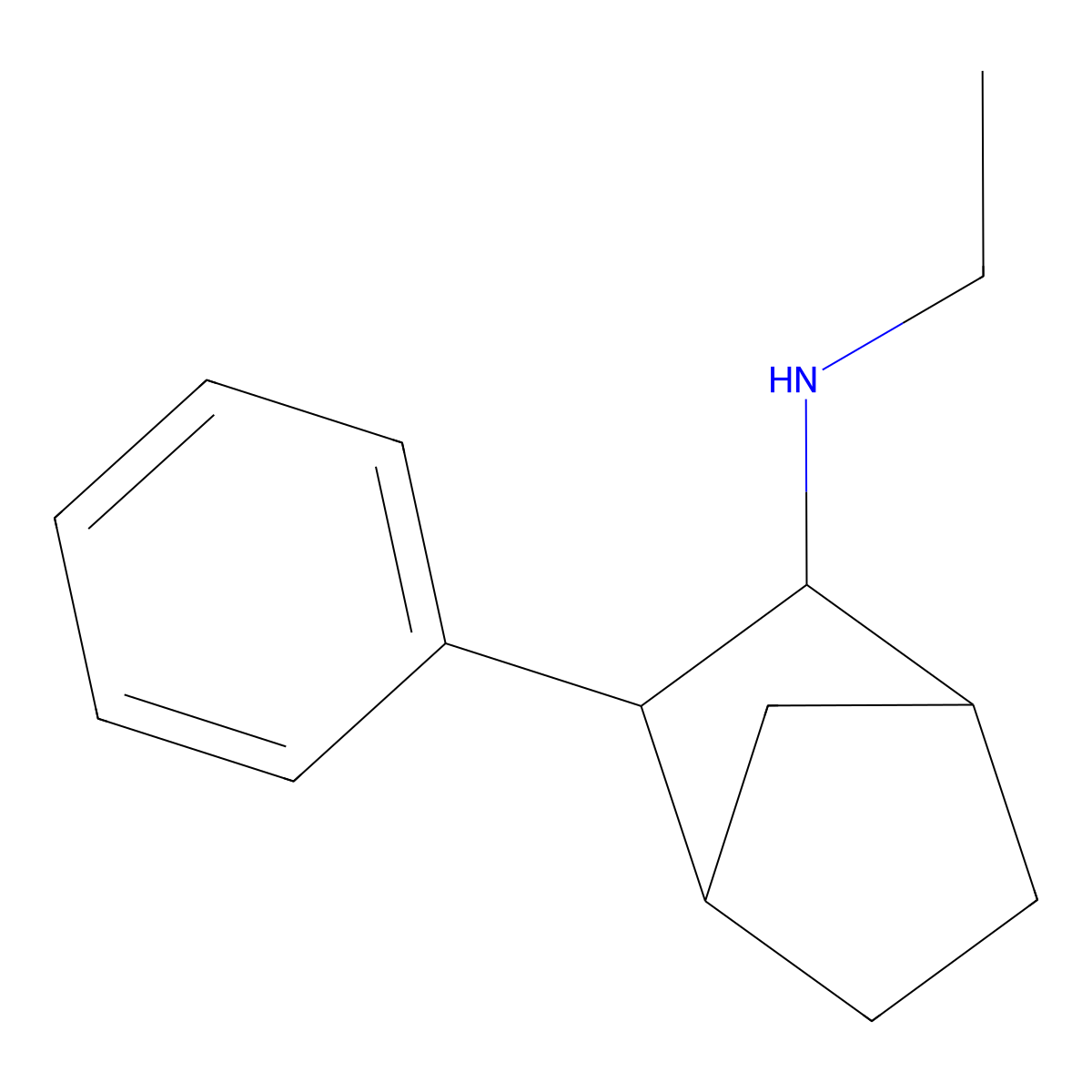 Fencamfamine molecular structure, CAS 1209-98-9