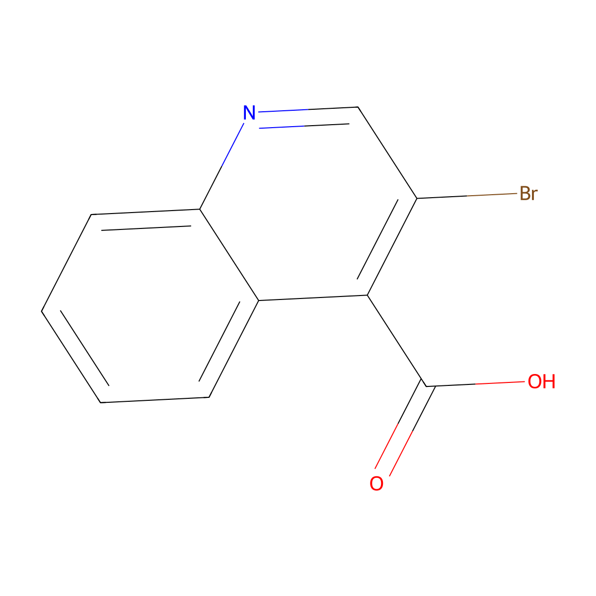 3-Bromoquinoline-4-carboxylic acid molecular structure, CAS 1209008-35-4