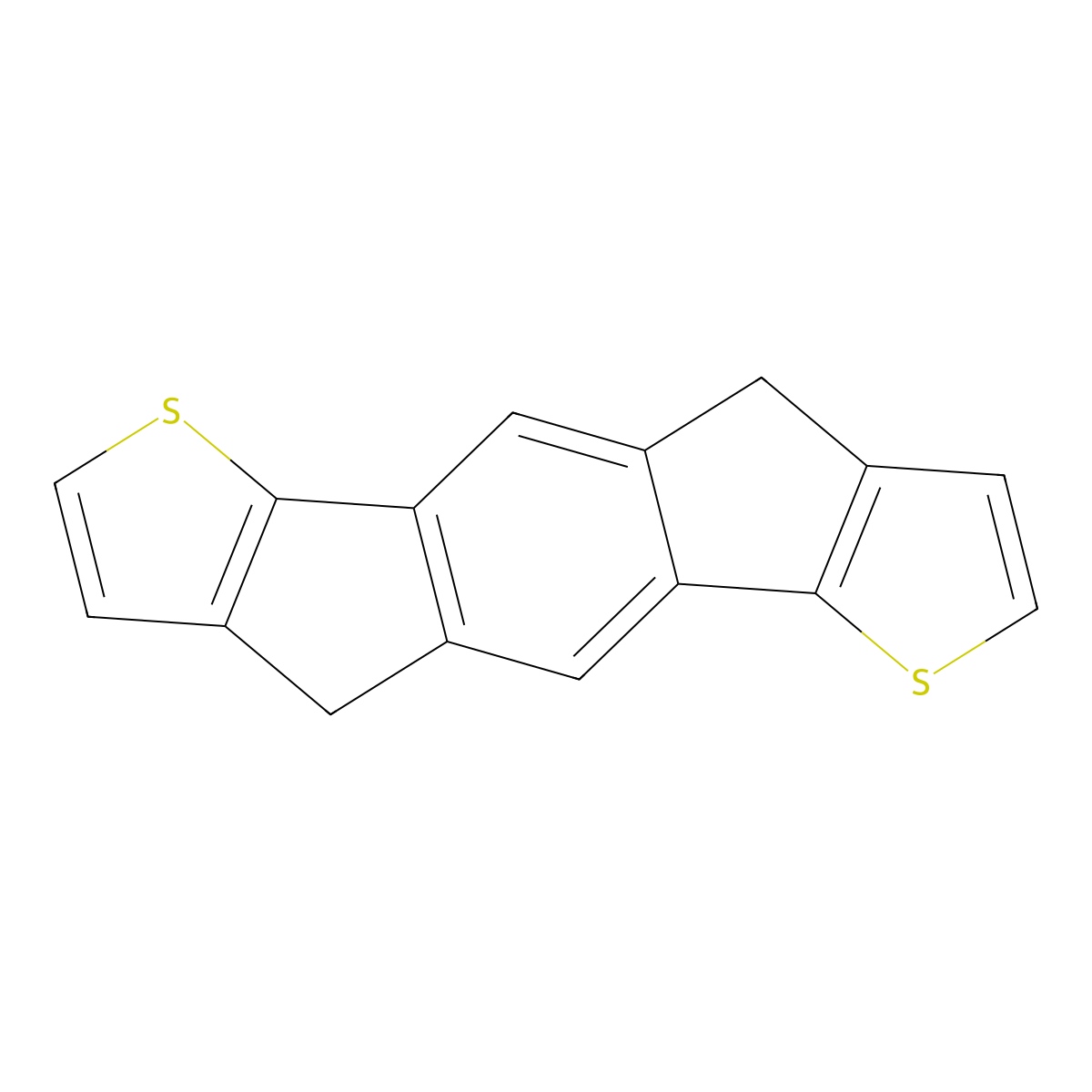 4,9-Dihydro-s-indaceno[1,2-b:5,6-b']dithiophene molecular structure, CAS 1209012-31-6