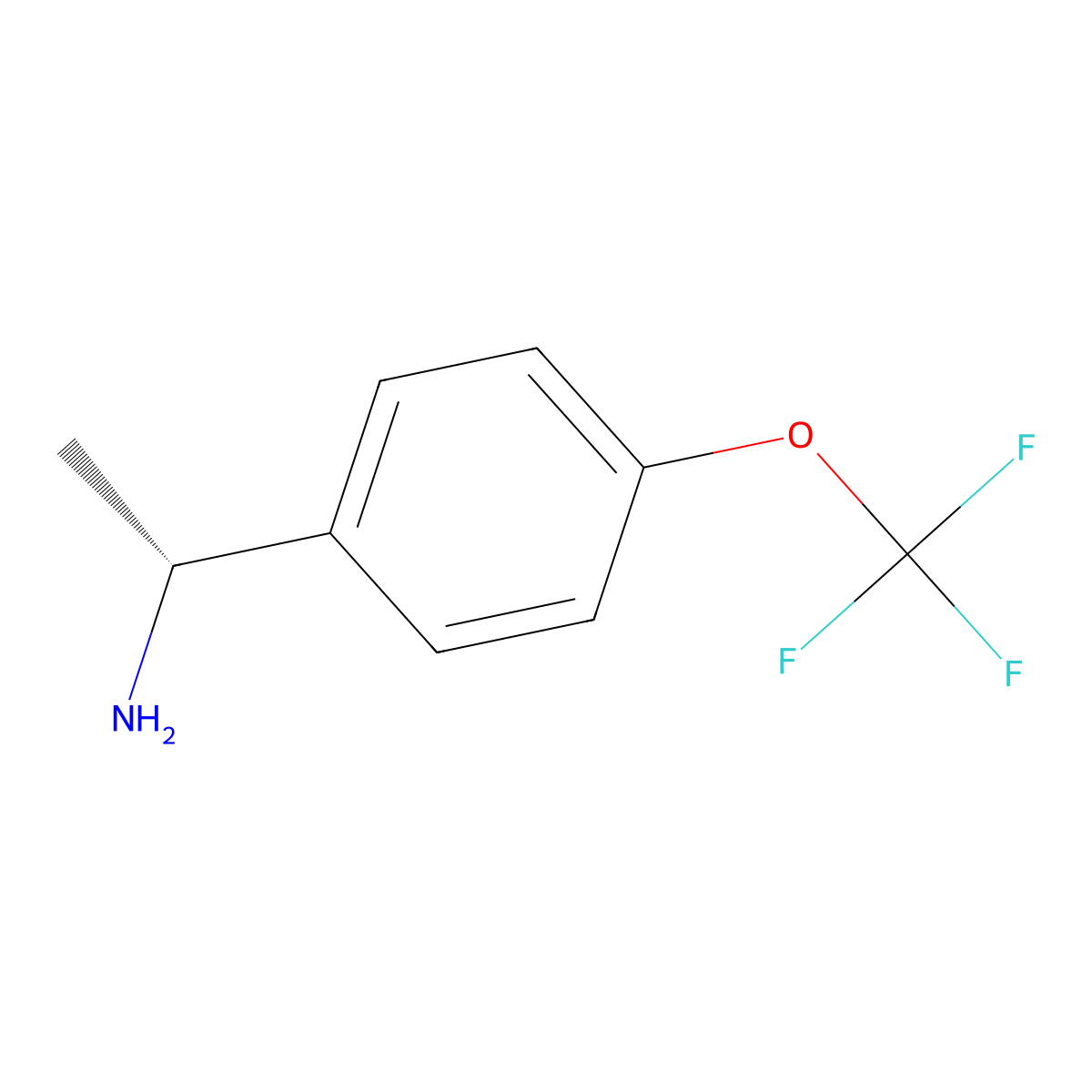 (R)-1-(4-(Trifluoromethoxy)phenyl)ethanamine molecular structure, CAS 1209050-26-9