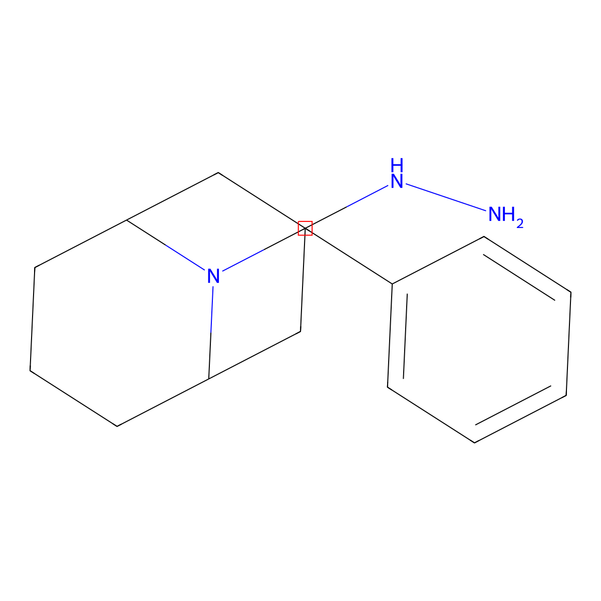 9-Benzyl-3-hydrazinyl-9-azabicyclo[3.3.1]nonane molecular structure, CAS 1209051-72-8