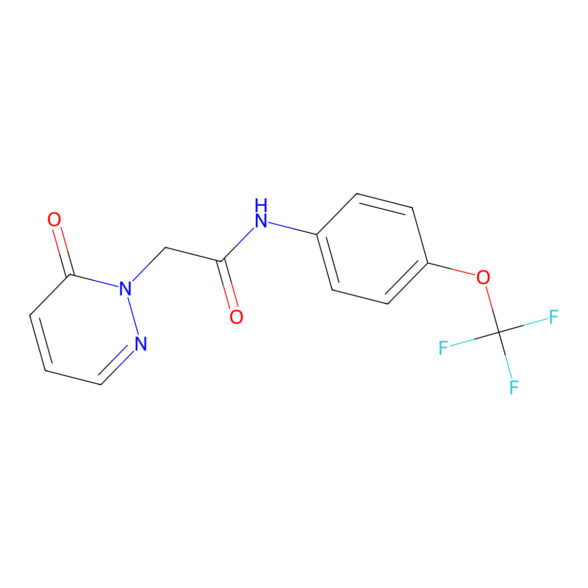 2-(6-oxopyridazin-1(6H)-yl)-N-(4-(trifluoromethoxy)phenyl)acetamide molecular structure, CAS 1209057-82-8
