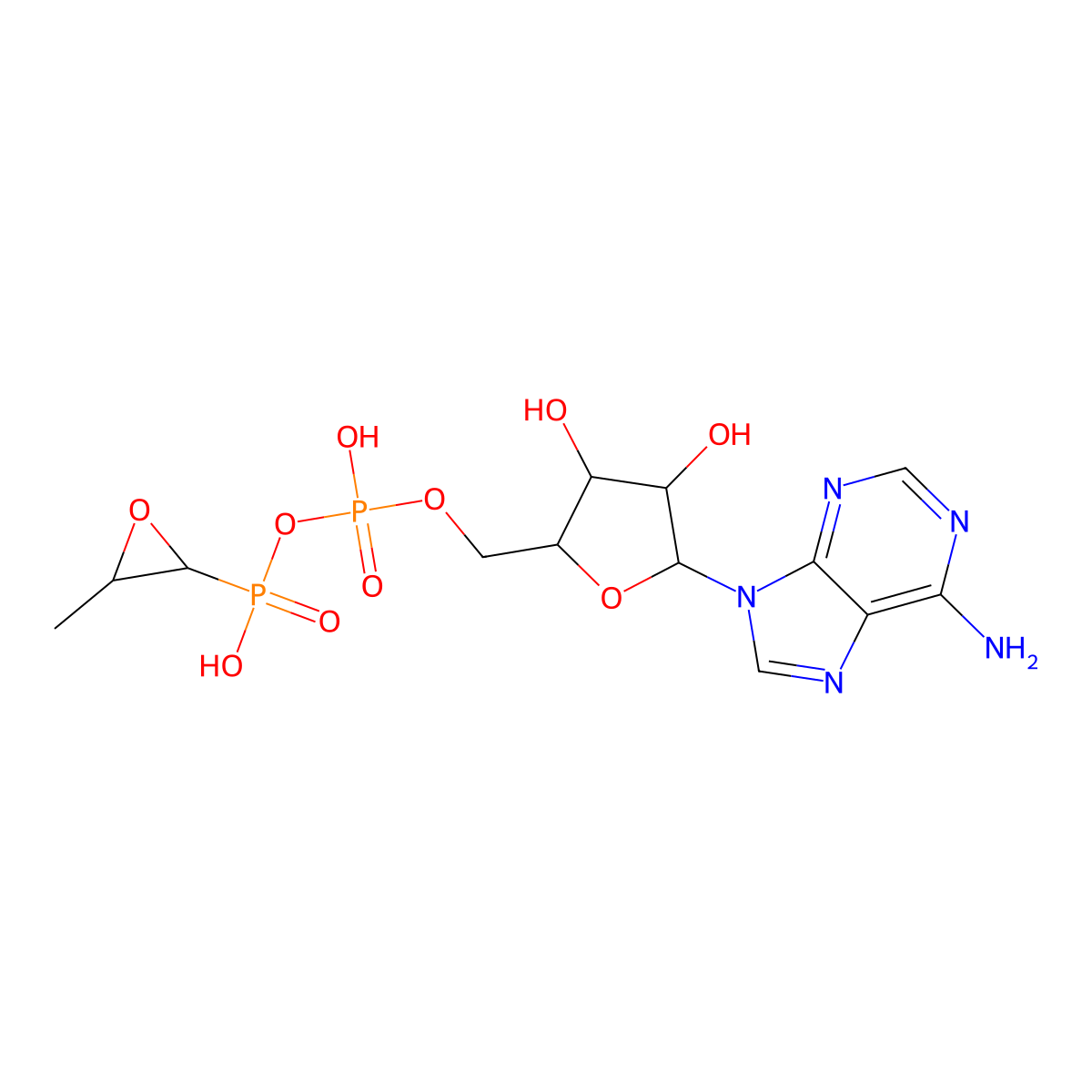 Fosfadecin molecular structure, CAS 120909-50-4