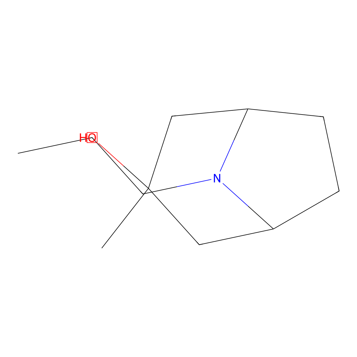 3-Methyl-8-propyl-8-azabicyclo[3.2.1]octan-3-ol molecular structure, CAS 1209110-58-6